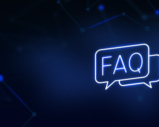 Letters FAQ in a blue speech bubble